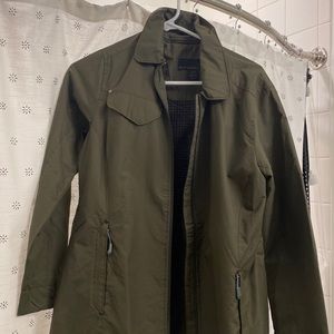 Forest green all-weather/ rain jacket